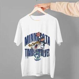 Minnesota Timberwolves Looney Tunes Tshirt Knicks Basketball Shirt